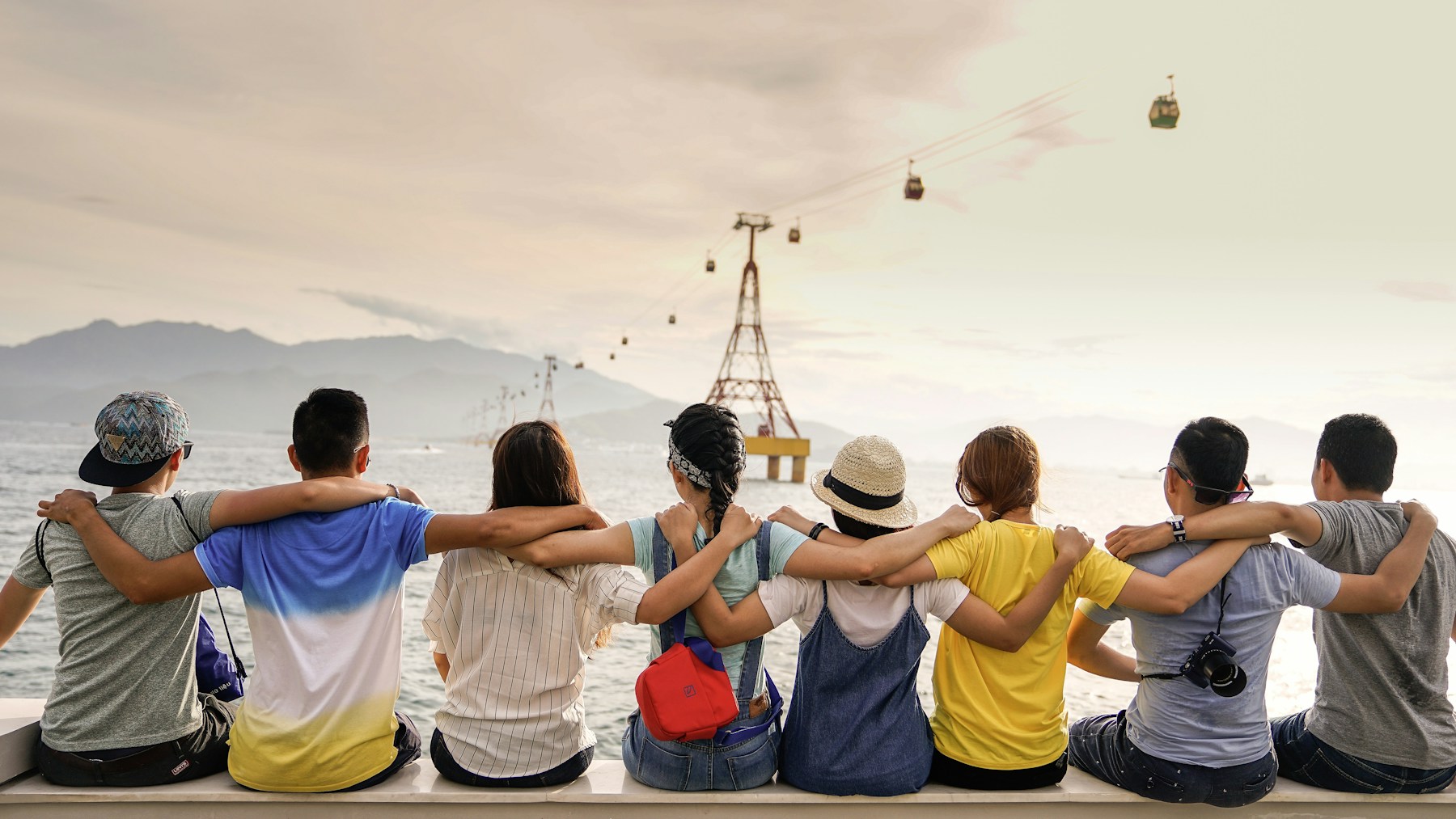 Familia disfrutando junta de sus vacaciones