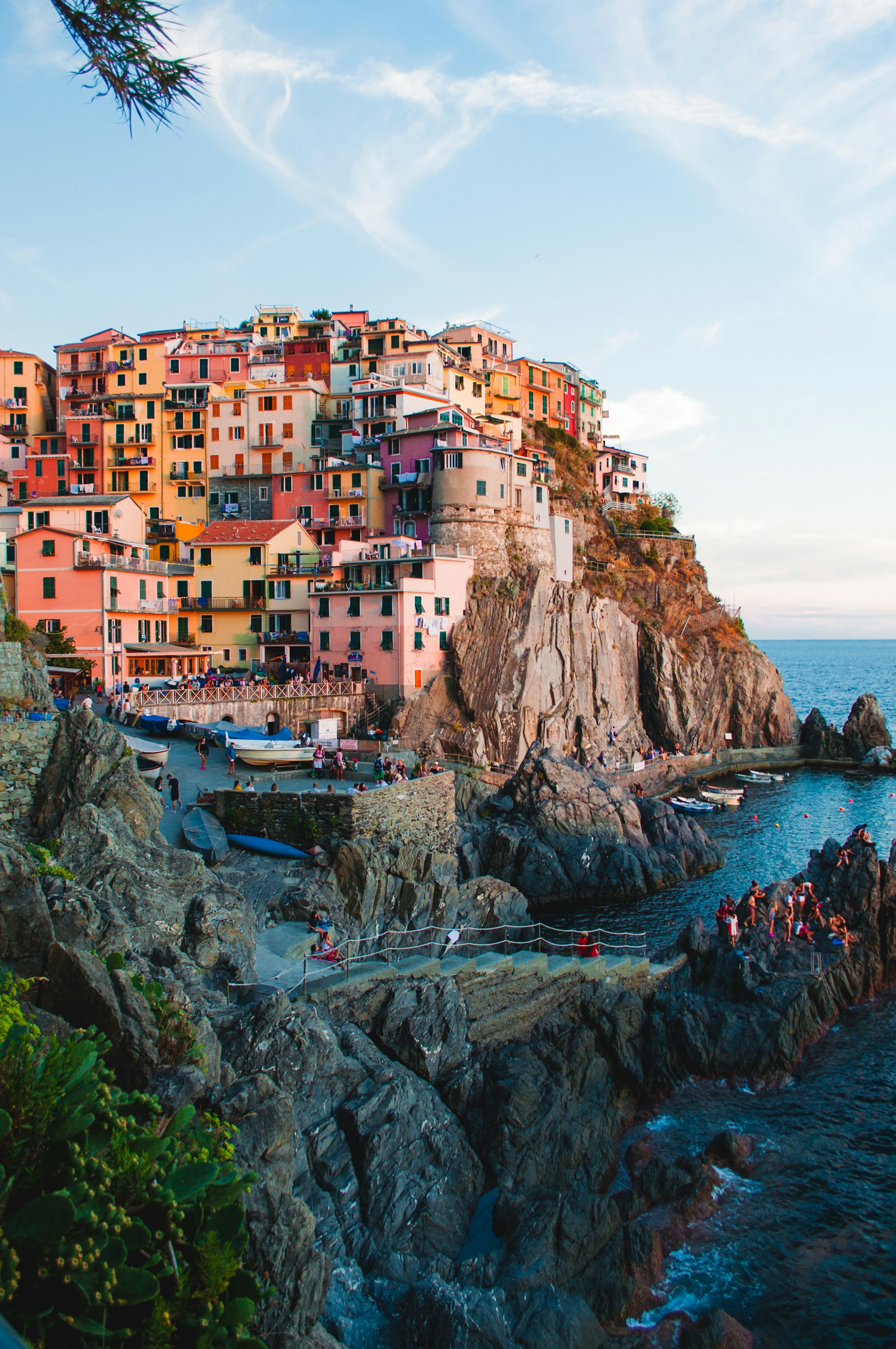 Pueblo costero de Cinque Terre en Italia