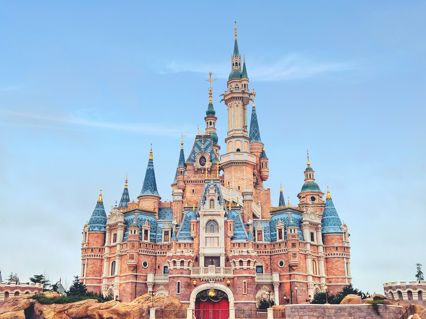 Castillo de Disney durante unas vacaciones familiares